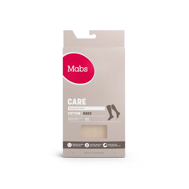 Mabs Nature Care - Kompressionsklass 1 - Knästrumpa utan tå