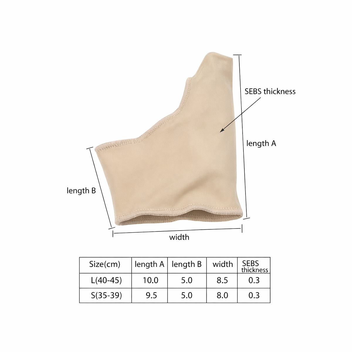 Hallux valgus beskytter - 2 stykker - Sok, der giver beskyttelse