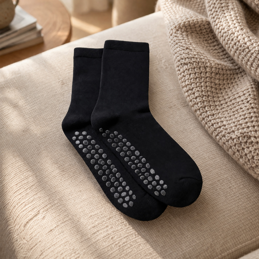 Tunna halksockor vuxna - 1 par - Minska risk för att ramla