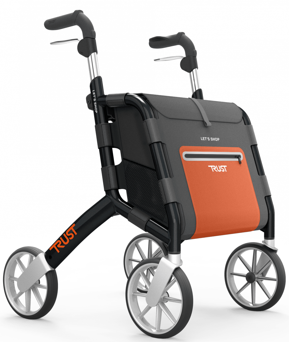 TrustCare Lets Shop - Rullator med shoppingväska