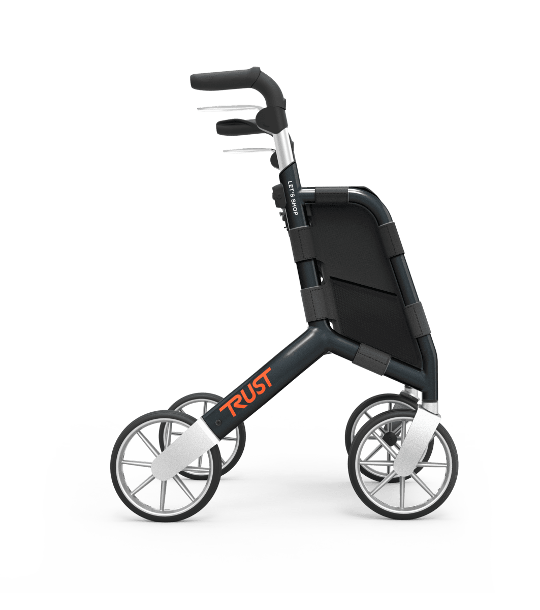 TrustCare Lets Shop - Rullator med shoppingväska