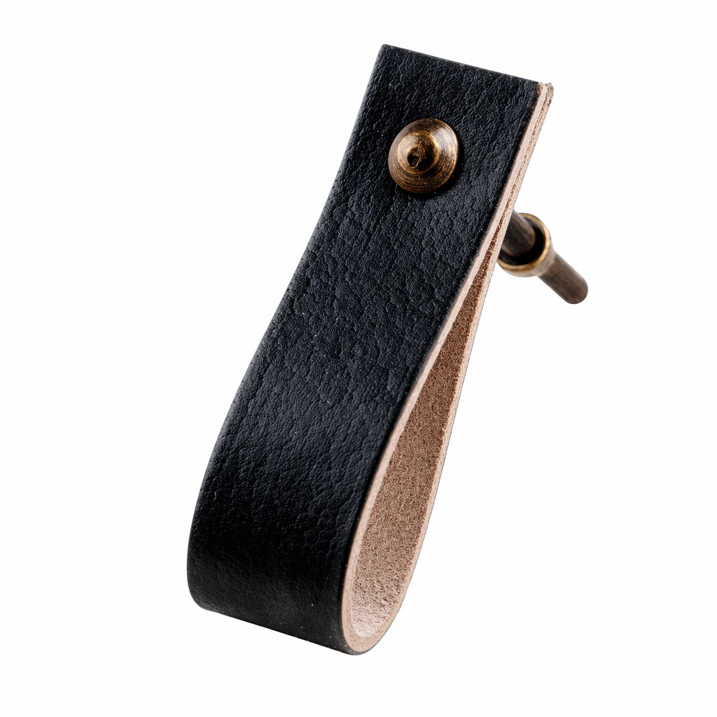 Knopp med läderband