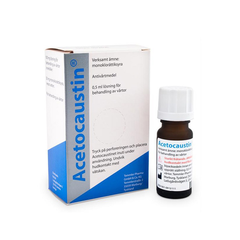 Acetocaustin, Antivårtmedel - 0,5 ml - Starkt vårtmedel