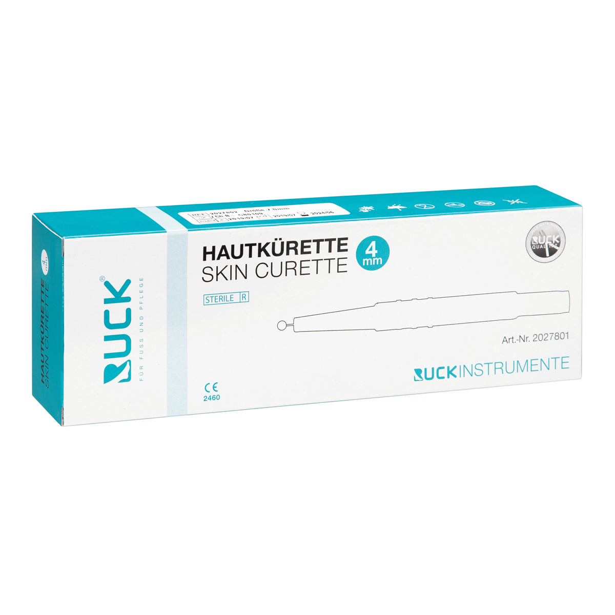 RUCK® Skin Curetto - Ø 4 mm - Til ligtorne, vorter og hård hud