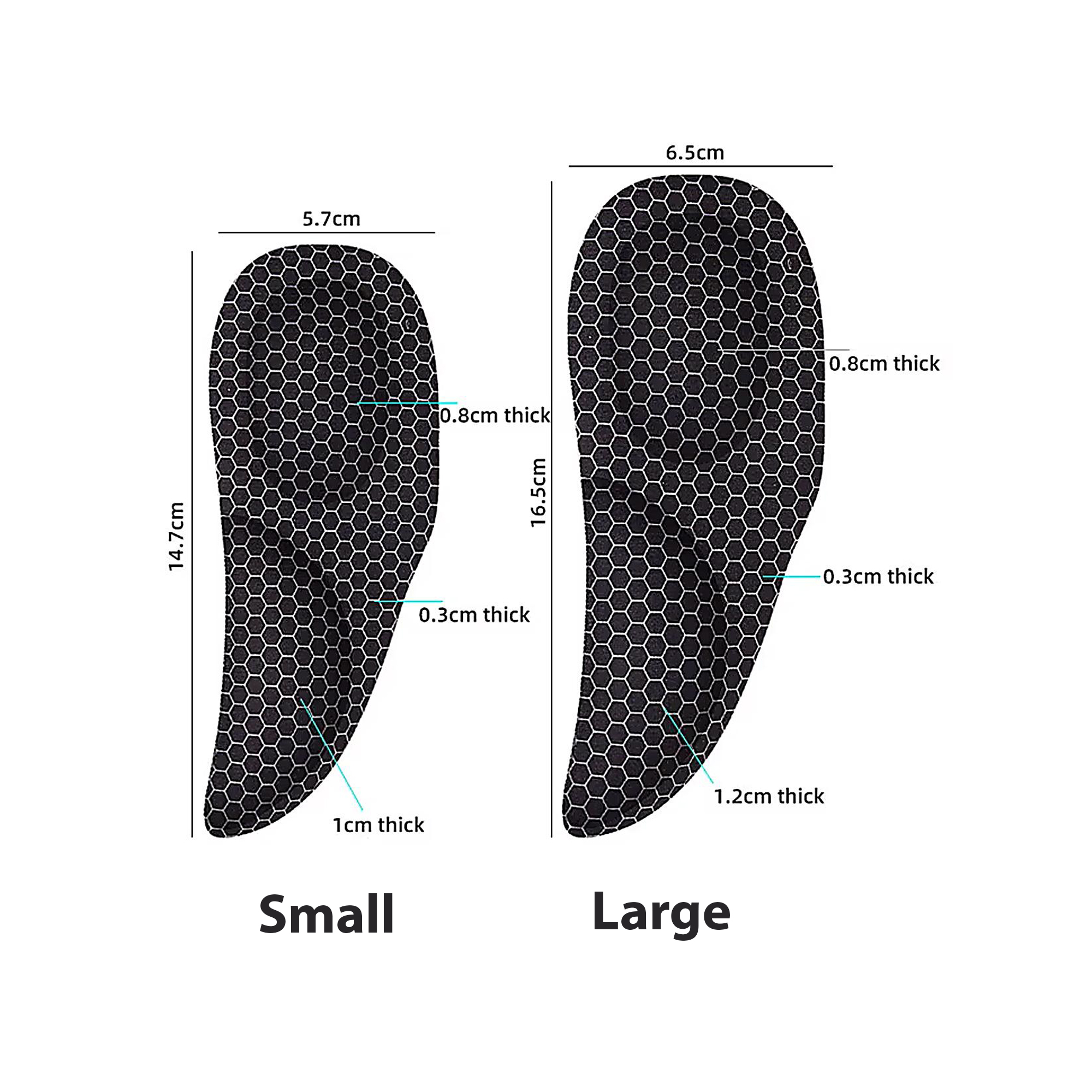 Pelott med hälskydd - 1 par, Small - Minska ont under foten och hälsporre