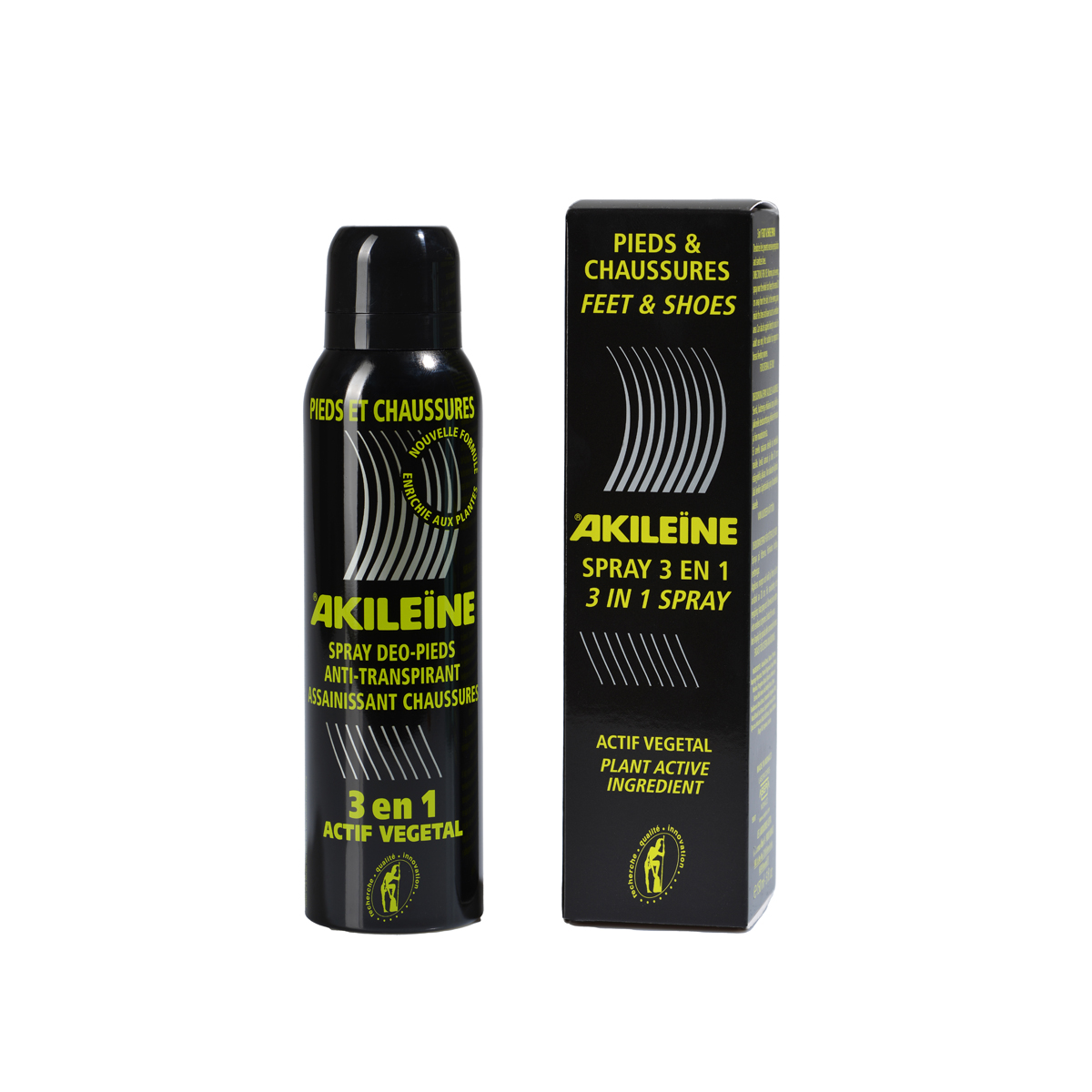 Akileine 3 in 1 Spray - 150 ml - Få bort fotsvett i skor
