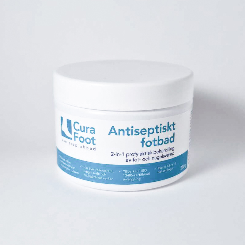 CuraFoot - 500 g - Medicinsk fodbad, der reducerer risikoen for svamp og bakterier