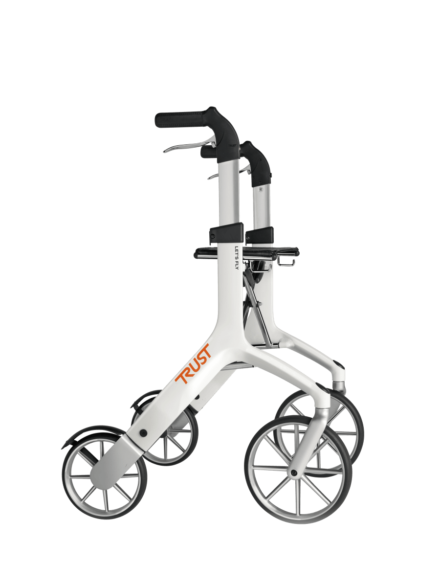 TrustCare Lets Fly Utomhusrollator - Vit