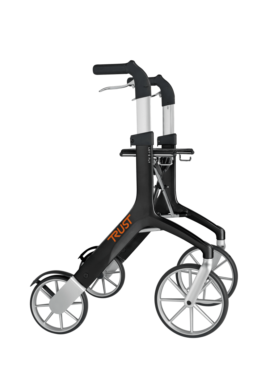 TrustCare Lets Fly Utomhusrollator - Svart