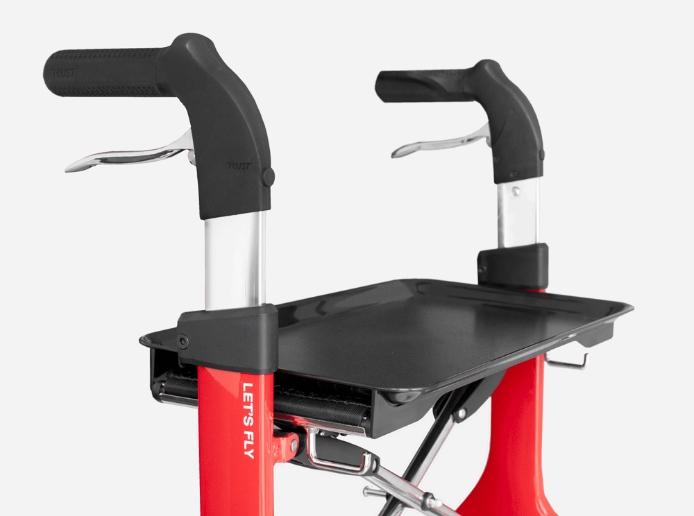 TrustCare Bricka - Passar utomhusrollator från TrustCare
