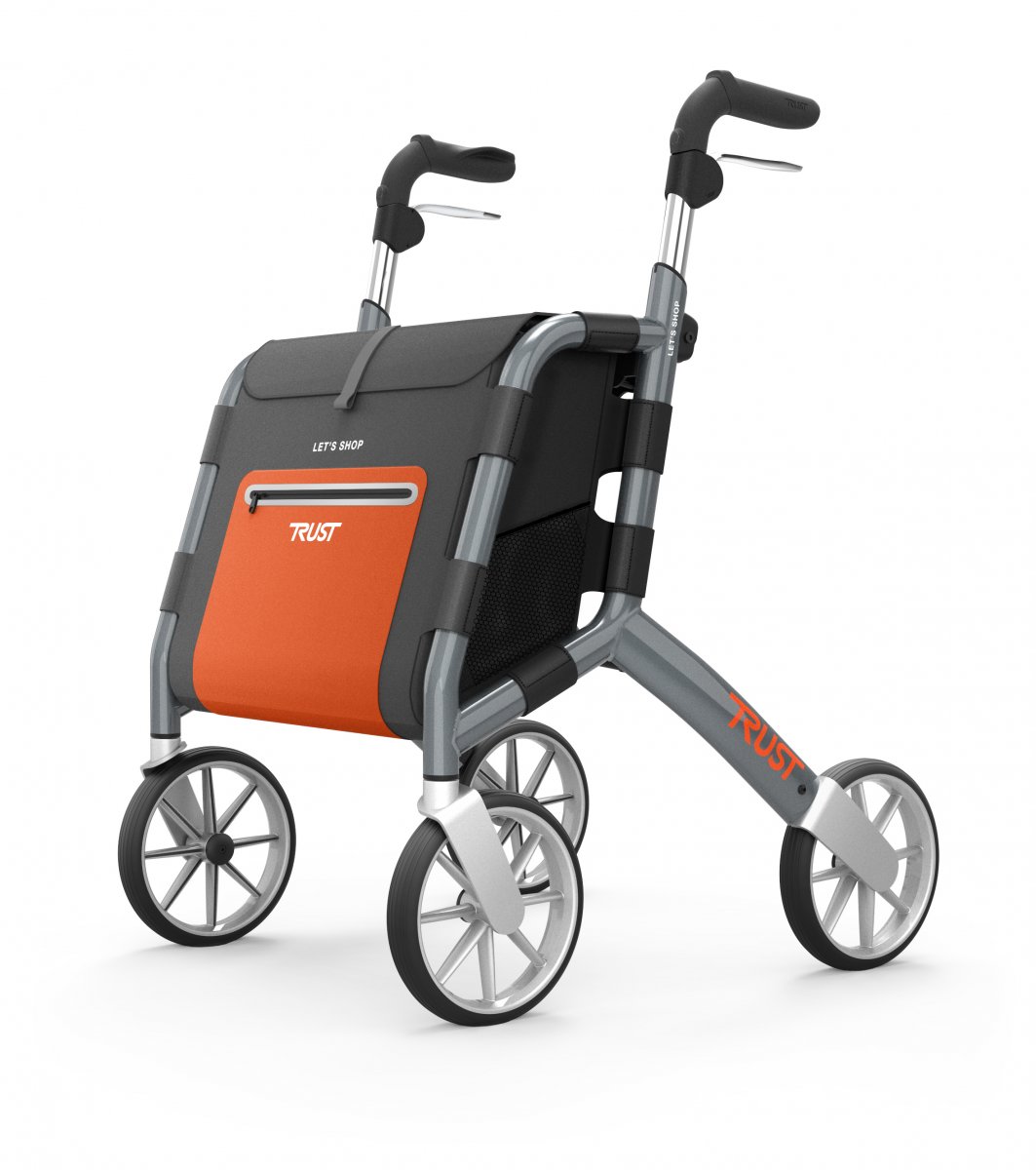 TrustCare Lets Shop utomhusrollator - Grå