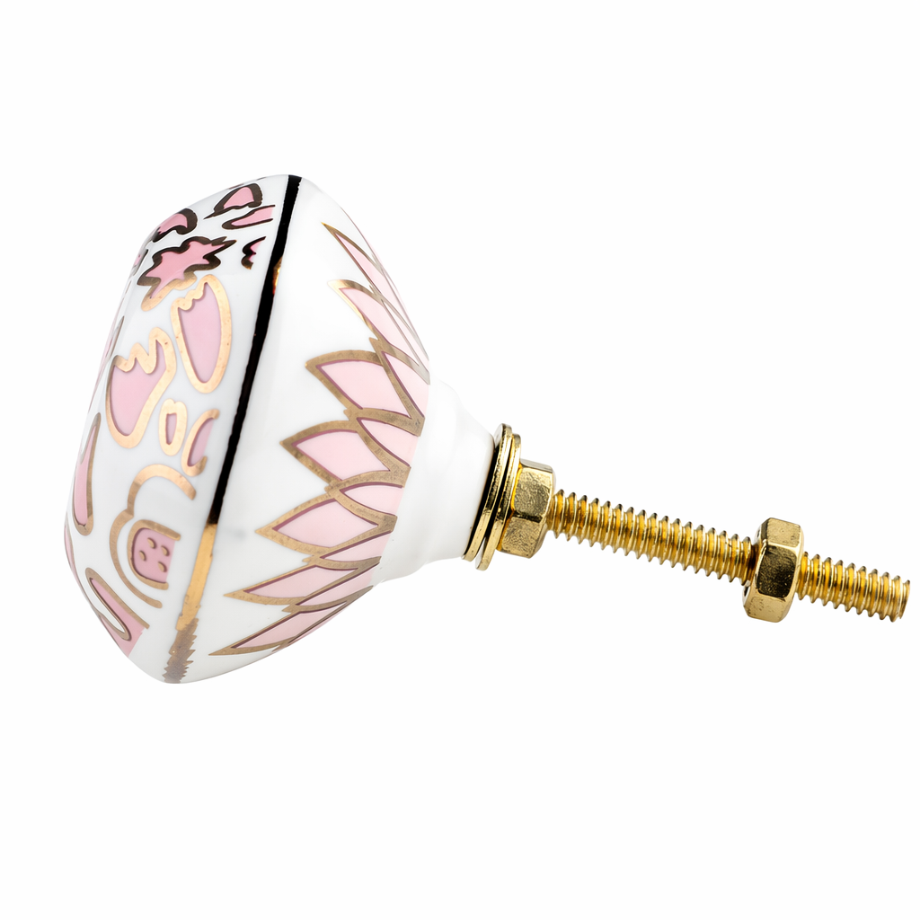 Engelsk knopp med rosa mönster
