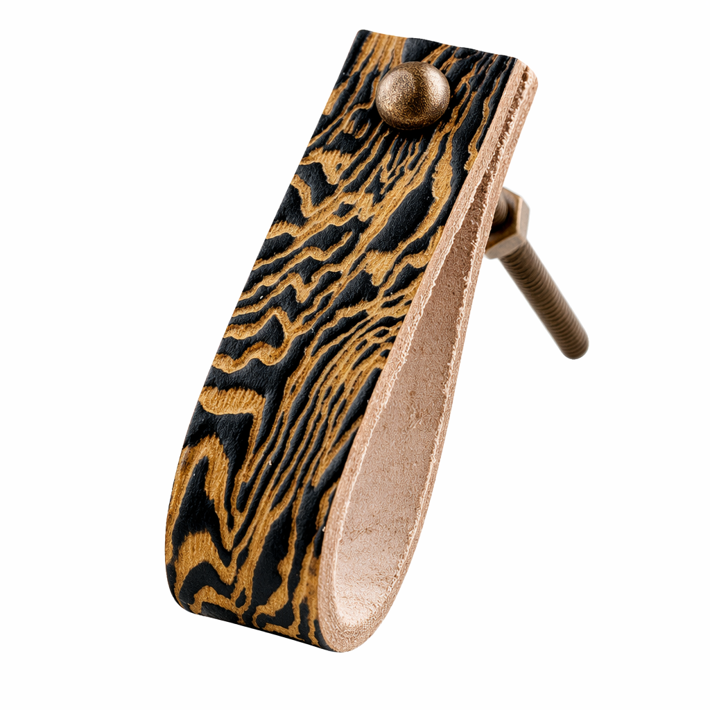 Knopp med läderband, Tiger